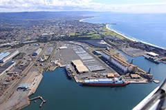 Aerial Inner Harbour Port Kembla