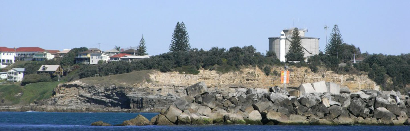 Port of Yamba with lighthouse in view