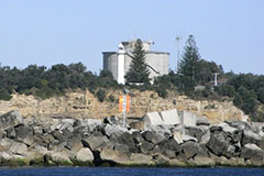 Port of Yamba with lighthouse in view